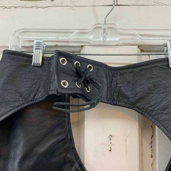 Zony Inc Black Leather Chaps - Picture 7 of 16